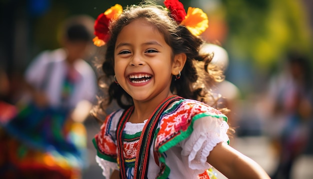 メキシコ国際デーの幸せとお祝いのポートレート写真撮影建国記念日のお祝い