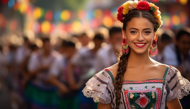 Foto giornata internazionale del messico felice e celebrazione fotografia di ritratto celebrazione della festa nazionale th