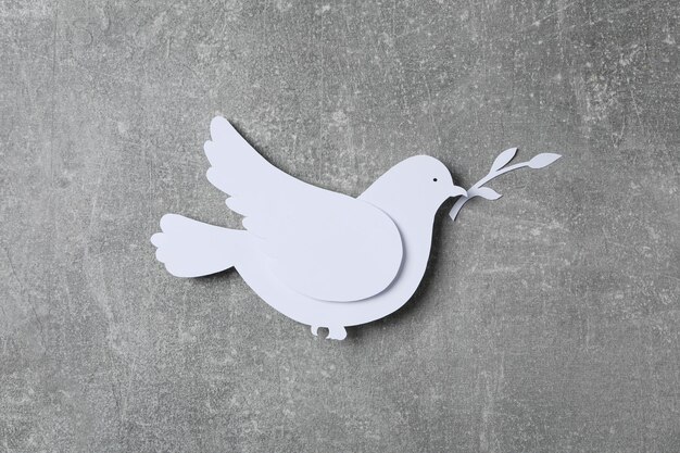 International day of peace or world peace day symbol of peace pigeon