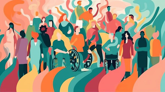 Foto 3 dicembre giornata internazionale delle persone con disabilità. ai generativa