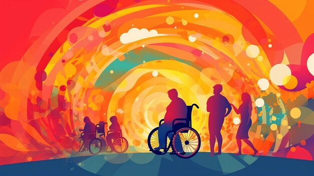 Foto 3 dicembre giornata internazionale delle persone con disabilità. ai generativa