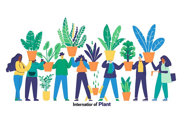 Photo international day of plant health vibrant vector illustration