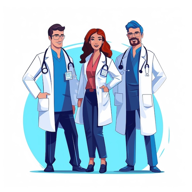 Photo international doctors day illustration of doctorshappy doctors day ai generated