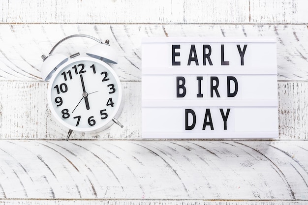 International early bird day conept