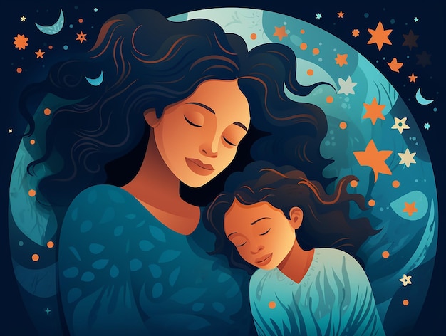 International happy mothers day vector illustration