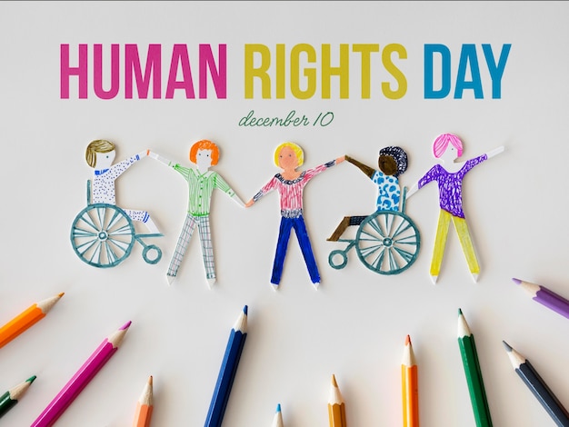 Foto celebrazione della giornata internazionale dei diritti umani