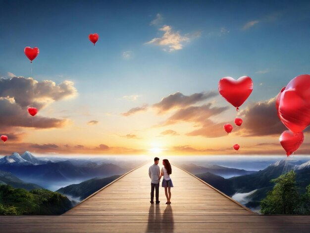 Photo international kissing day background design hyper realistic wallpaper image ai generated