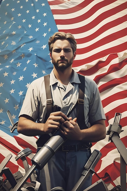 International labor day background theme image