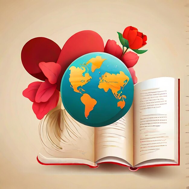 Photo international mother language day 21 february flat illustration generated by ai