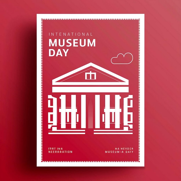 Foto progettazione del poster della giornata internazionale dei musei