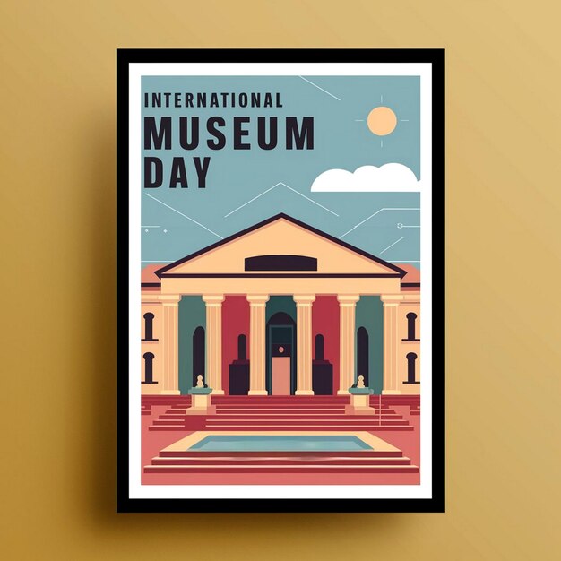 Foto progettazione del poster della giornata internazionale dei musei