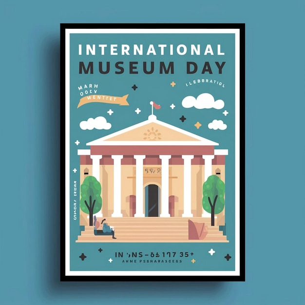 Foto progettazione del poster della giornata internazionale dei musei