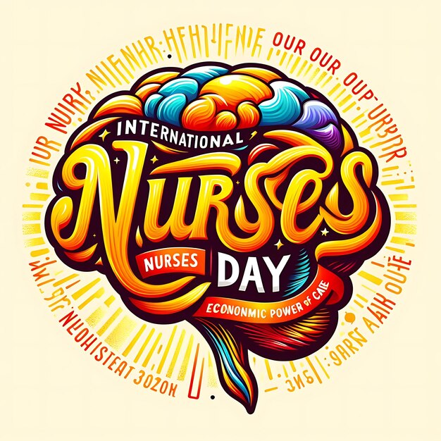 Foto international nurses day abstract vector illustratie ontwerp