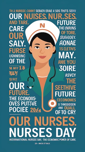 International Nurses Day abstract vector illustratie ontwerp