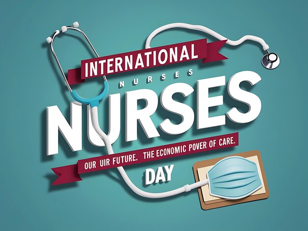 International Nurses Day abstract vector illustration design