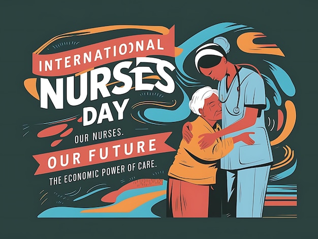 Photo international nurses day abstract vector illustration design