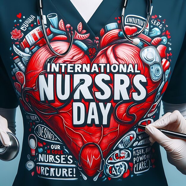 Photo international nurses day abstract vector illustration design