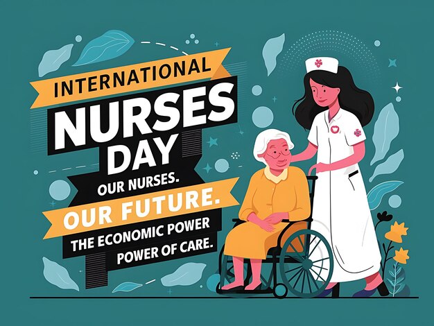 Photo international nurses day abstract vector illustration design