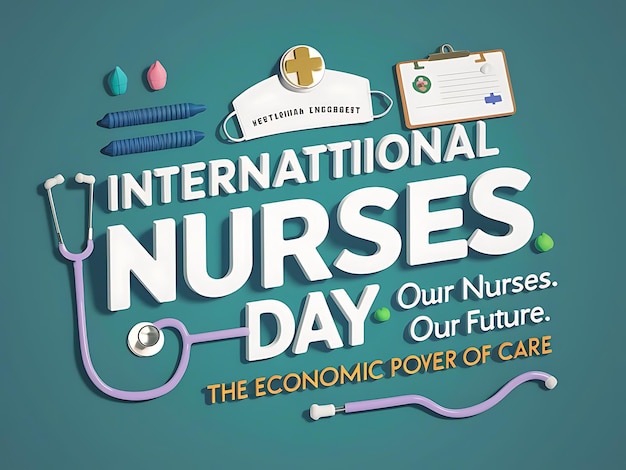 International Nurses Day abstract vector illustration design