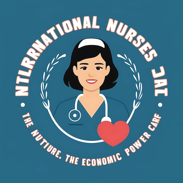 Международный день медсестер абстрактный векторный иллюстрационный дизайн