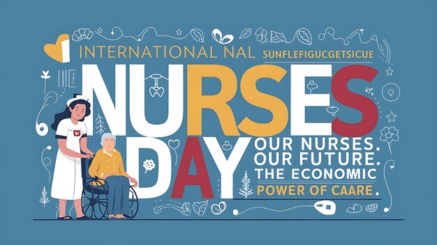 Photo international nurses day abstract vector illustration design