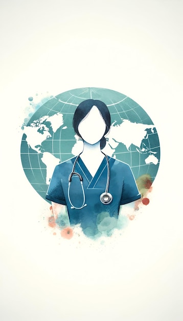 International nurses day background