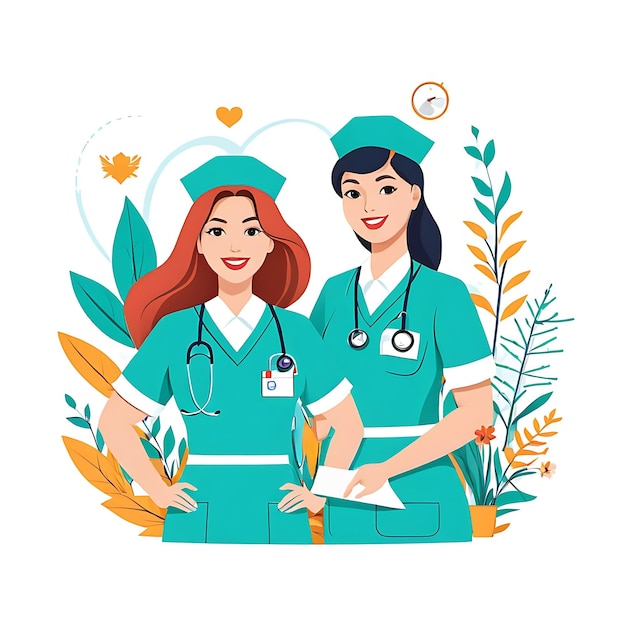 Photo international nurses day vector illustration