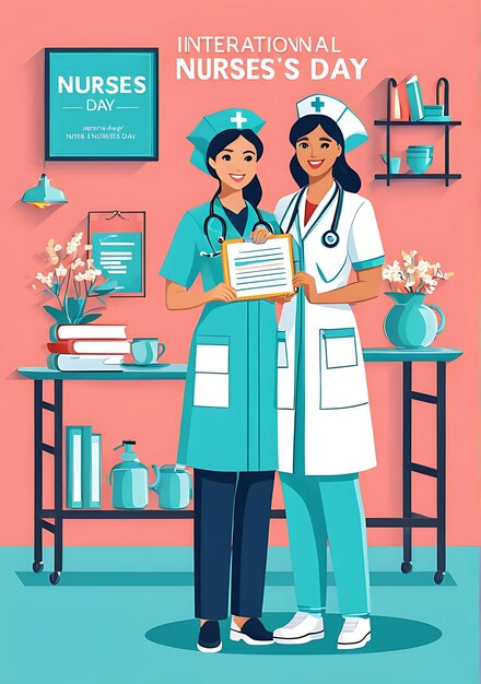 International Nurses Day vector Illustration