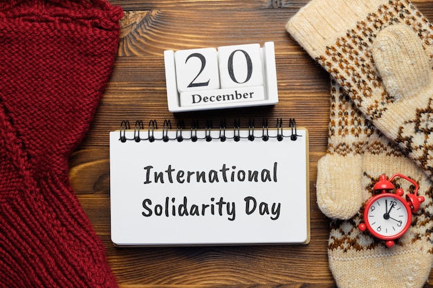 Photo international solidarity day december