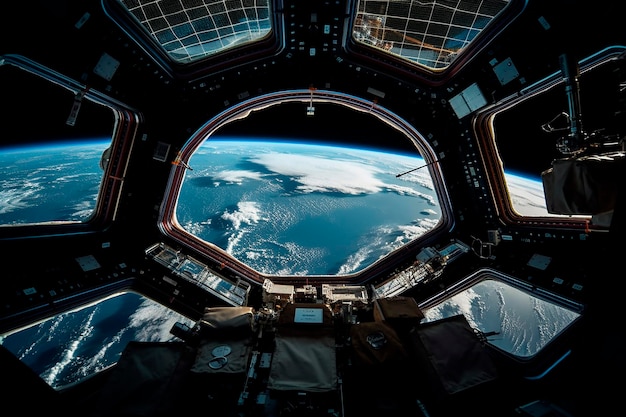国際宇宙ステーションは地球の軌道上にあり、ISSの周りの軌道には宇宙飛行士がいます