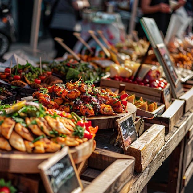 Premium Photo | International Street Food Festival in Krakow A Variety