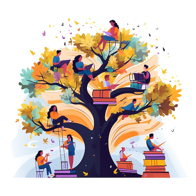 International Students' Day November 17 World Literacy Day Flat illustration Happy Teacher's Day