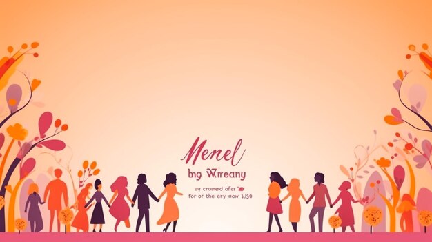 Photo international women's day 8 march vector illustration