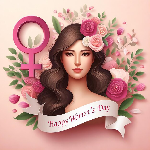 Photo international womens day concept background