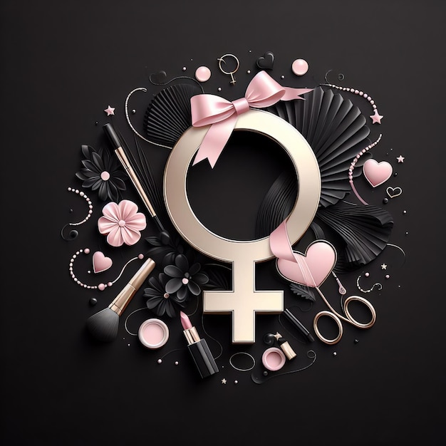 Photo international womens day concept background