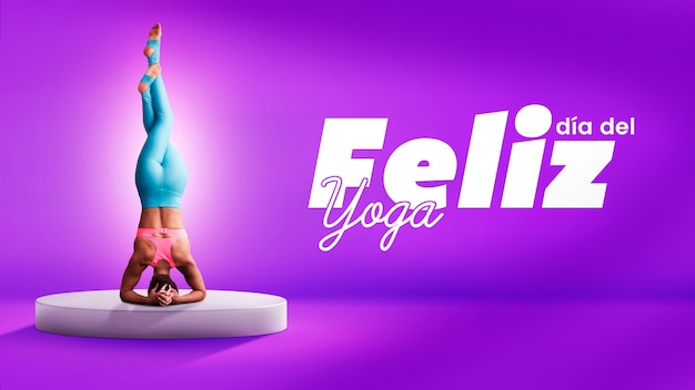 Foto collage della giornata internazionale dello yoga