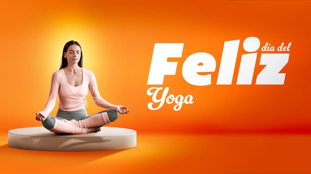 Foto collage della giornata internazionale dello yoga