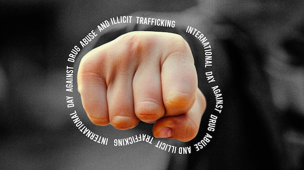 Internationale dag tegen drugsgebruik en illegale handel collage