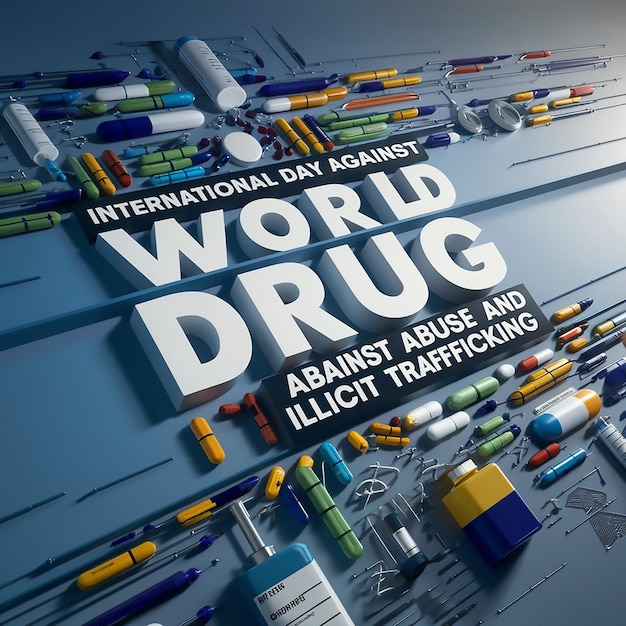 Foto internationale dag tegen drugsgebruik en illegale handel