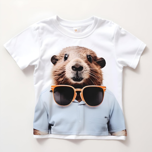 Internationale Groundhog Day shirt mockup achtergrond