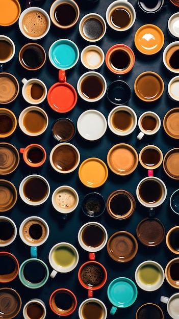 Foto internationale koffiedag generatieve ai