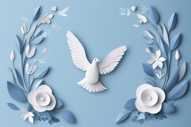 internationale vredesdag concept illustratie