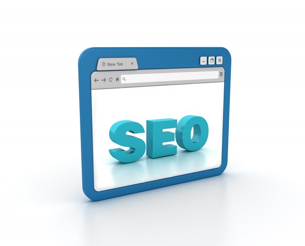 Photo internet browser with seo word