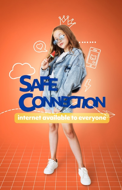 Internet safety composition for children and young people