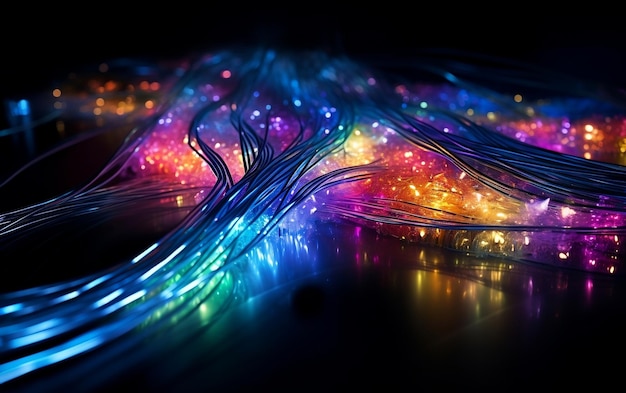 빛의 속도에서 인터넷 광섬유 케이블 생성 AI