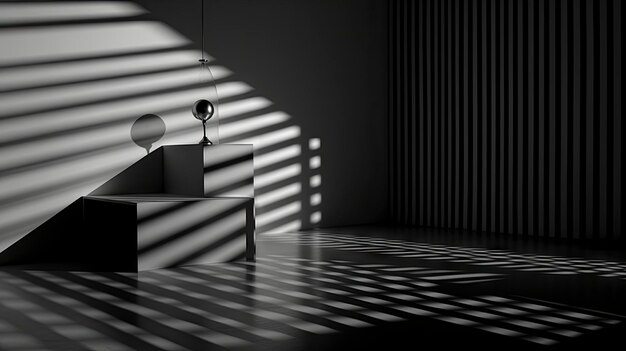 Foto interazione tra luce e ombre nell'architettura contemporanea