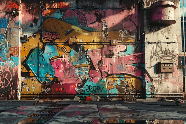 Interstellar graffiti art showcasing unity in dive