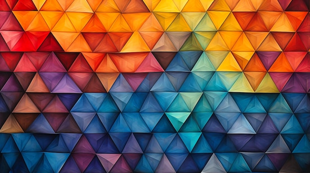 Interwoven lattices of vibrant triangles