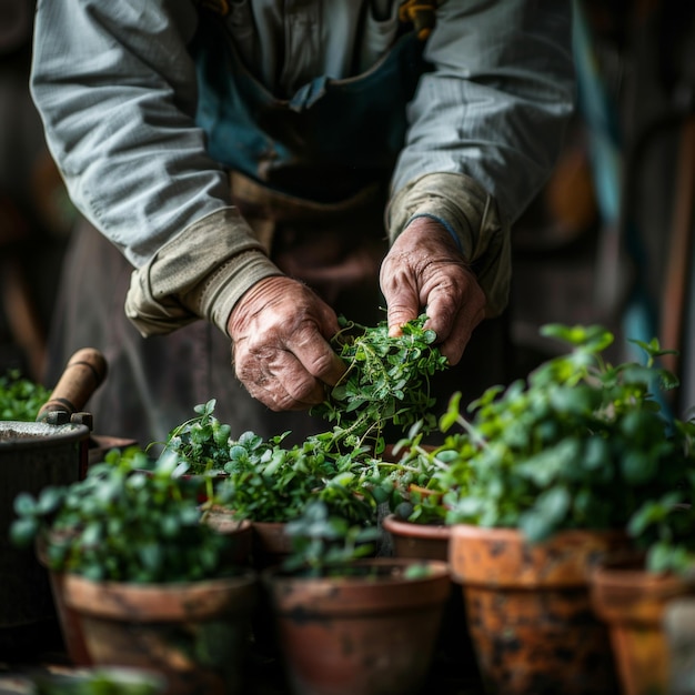 Intiem Organic Herb Garden Scene