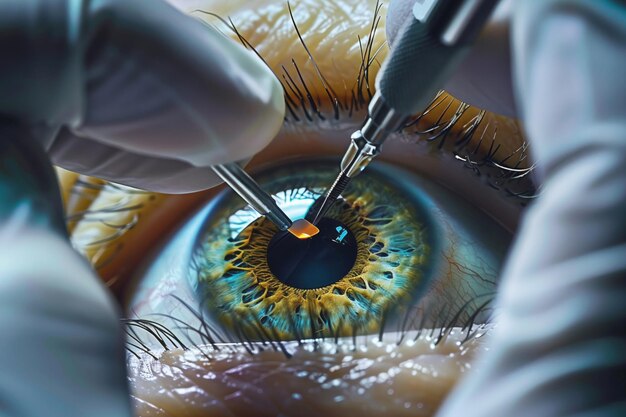 Intraocular lens implantation in cataract surgery